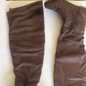 BRAND NEW Brown Velvet Boots